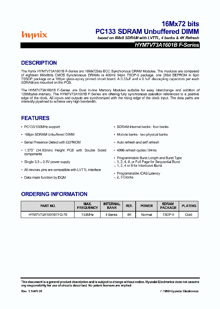 HYM7V73A1601BTFG_3296748.PDF Datasheet