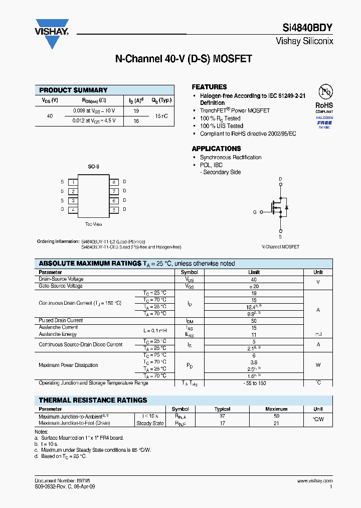 SI4840BDY-T1-E3_3305539.PDF Datasheet