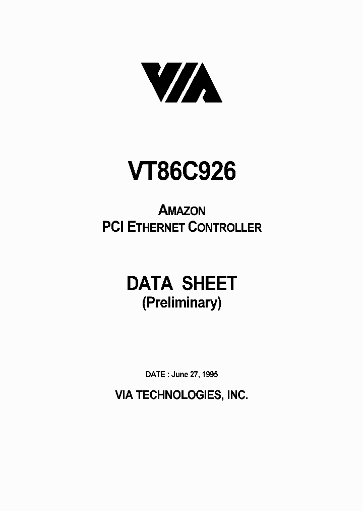 VT86C926_3348709.PDF Datasheet