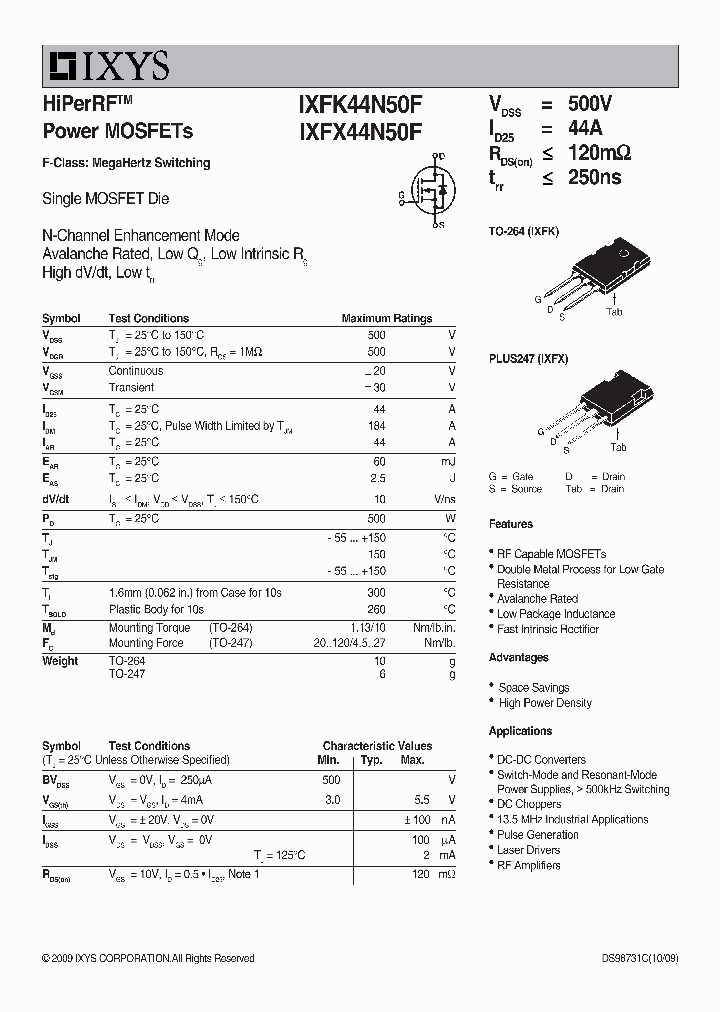 IXFK44N50F09_3415336.PDF Datasheet