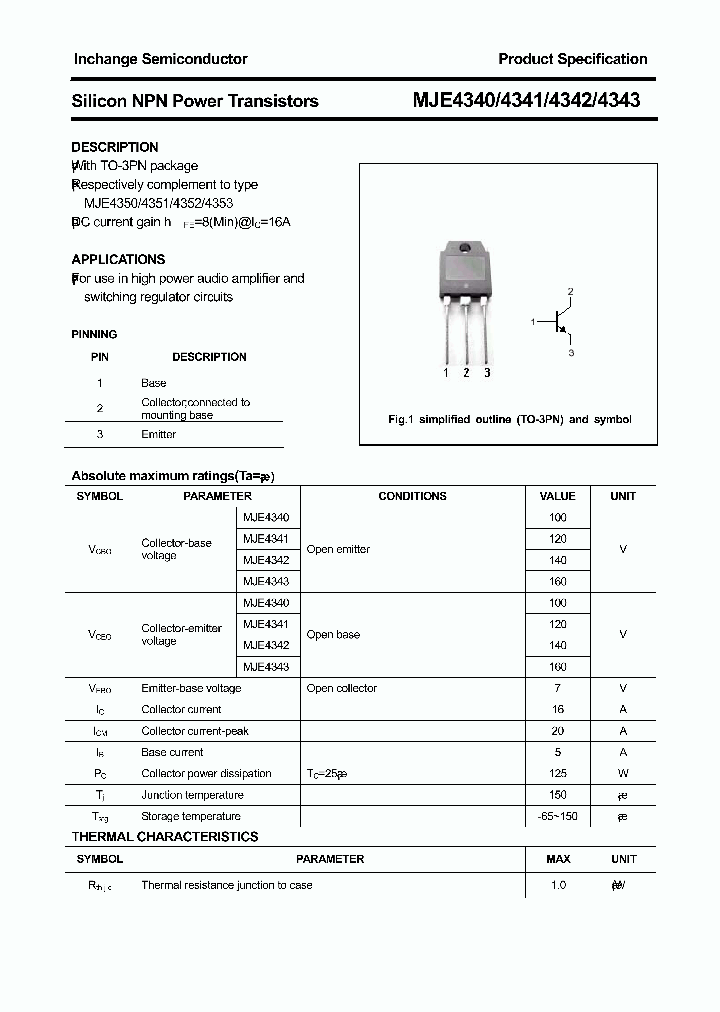 MJE4340_3499238.PDF Datasheet