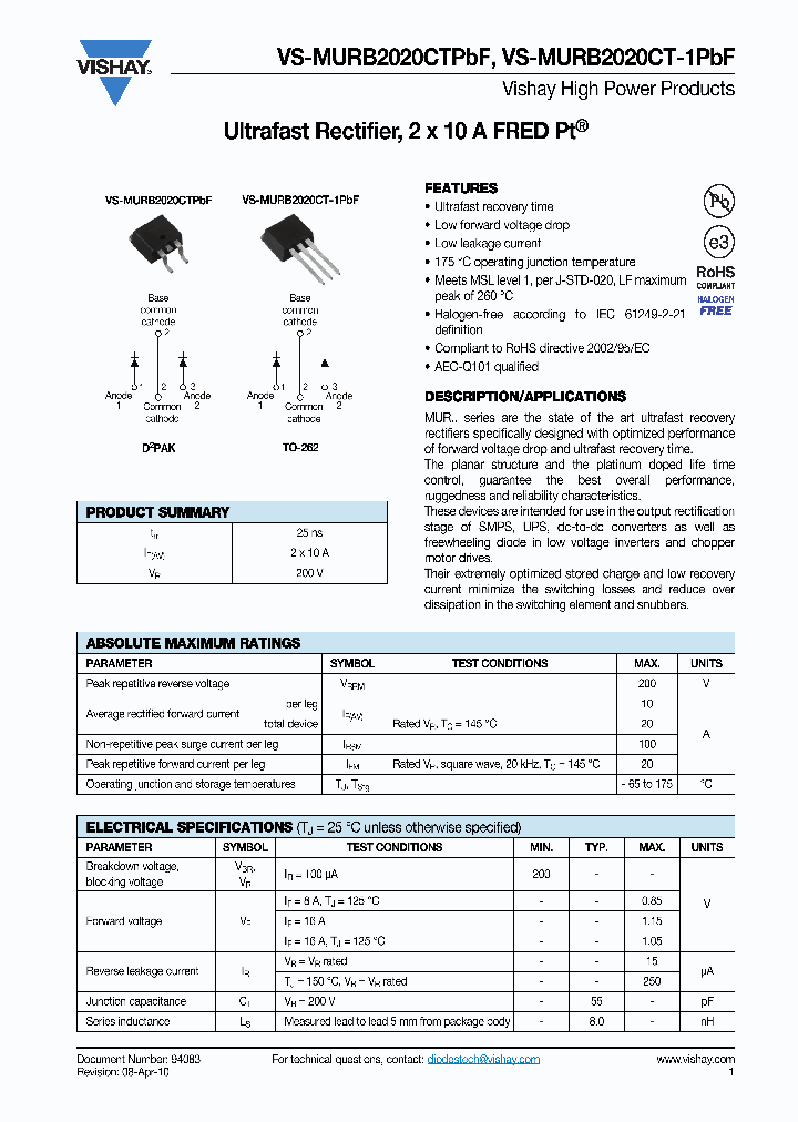 MURB2020CT-1P_3714715.PDF Datasheet