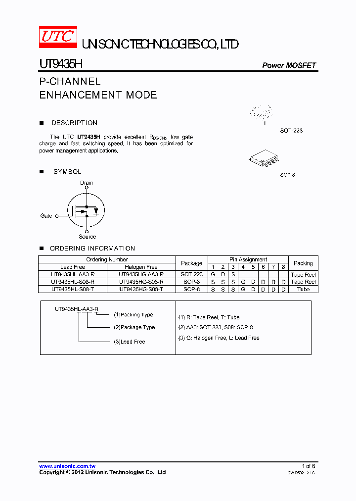 UT9435HG-AA3-R_3850727.PDF Datasheet