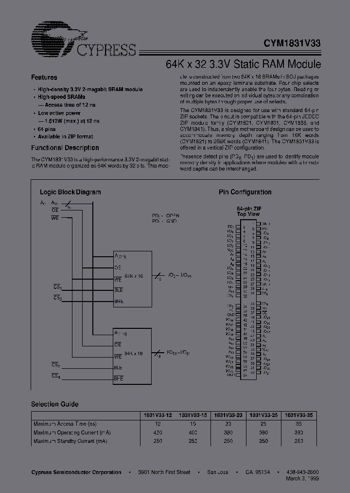 CYM1831V33PZ-12C_3757277.PDF Datasheet