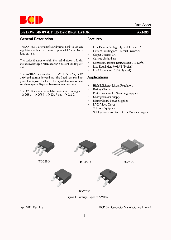 AZ1085T-33G1_3762044.PDF Datasheet