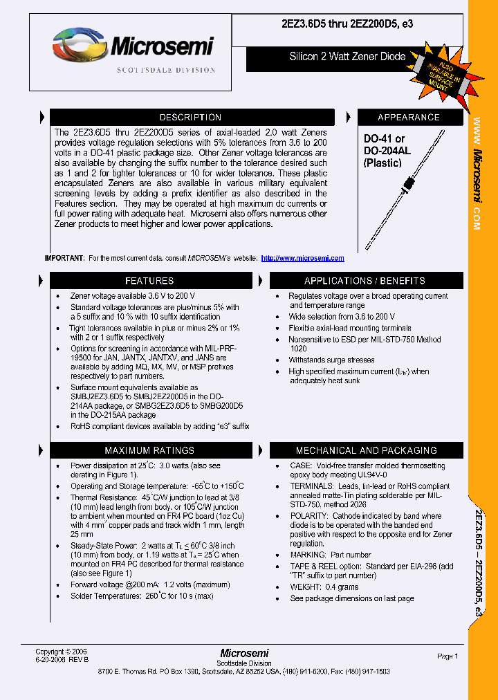 MSP2EZ51D2E3_3761893.PDF Datasheet