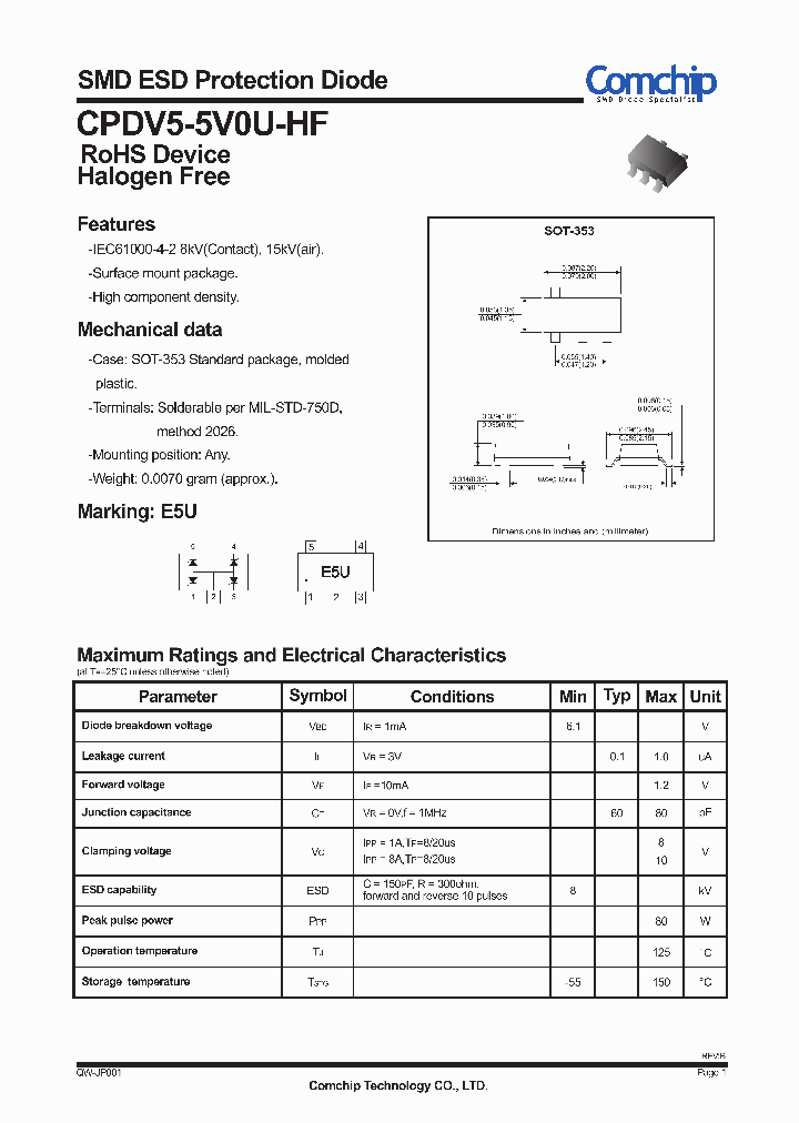 CPDV5-5V0U-HF_3933415.PDF Datasheet