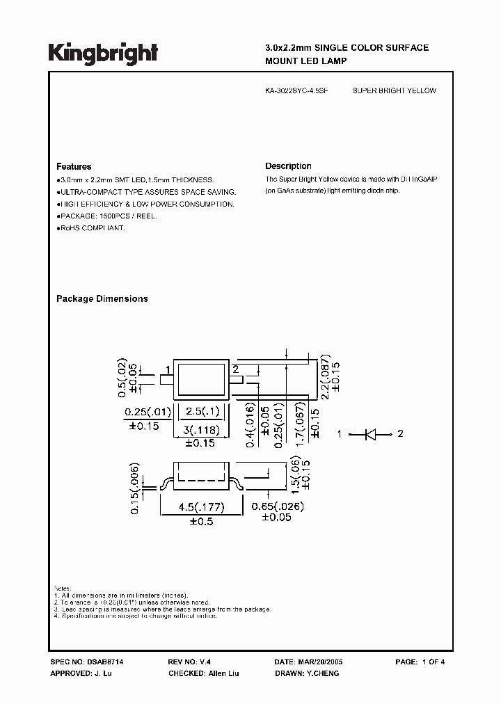 KA-3022SYC-45SF_3771303.PDF Datasheet