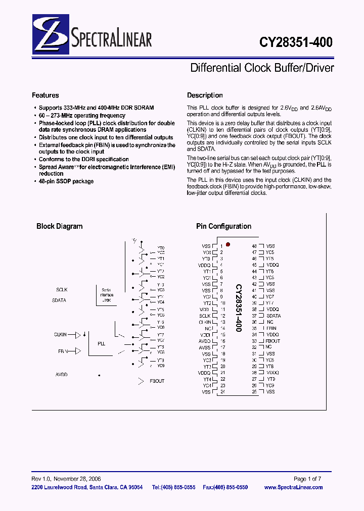 CY28351OI-400_3812556.PDF Datasheet