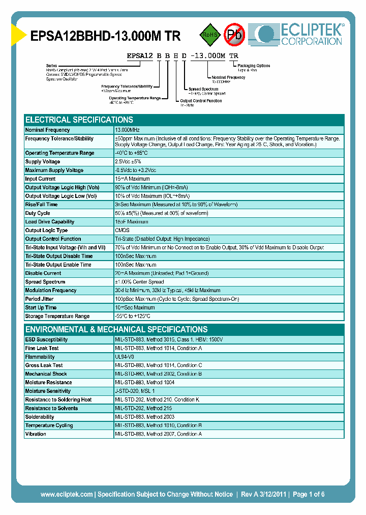 EPSA12BBHD-13000MTR_3896012.PDF Datasheet