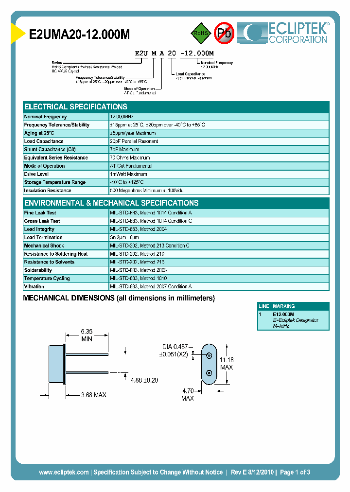 E2UMA20-12000M_4188684.PDF Datasheet