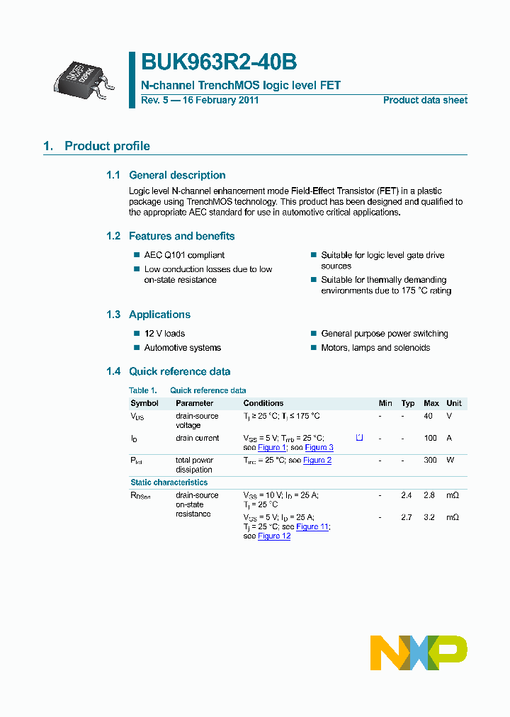 BUK963R2-40B_4195119.PDF Datasheet