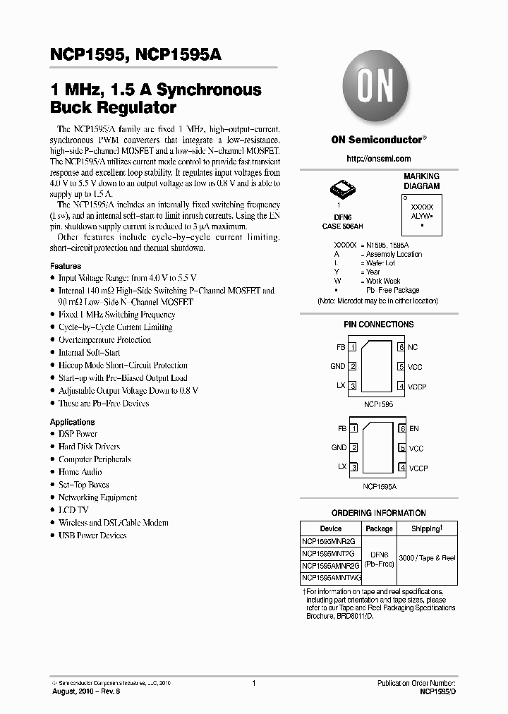 NCP1595AMNTWG_4305655.PDF Datasheet