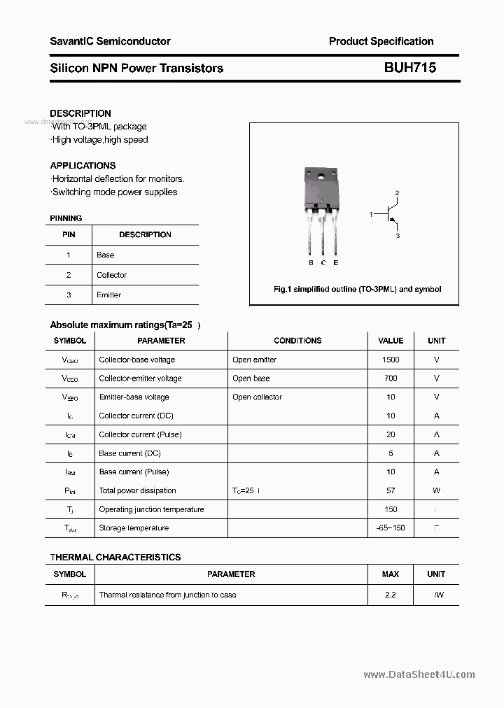 BUH715_4365906.PDF Datasheet