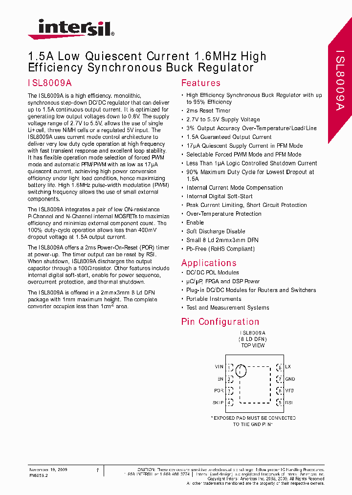 ISL8009AIRZ-T_4486567.PDF Datasheet