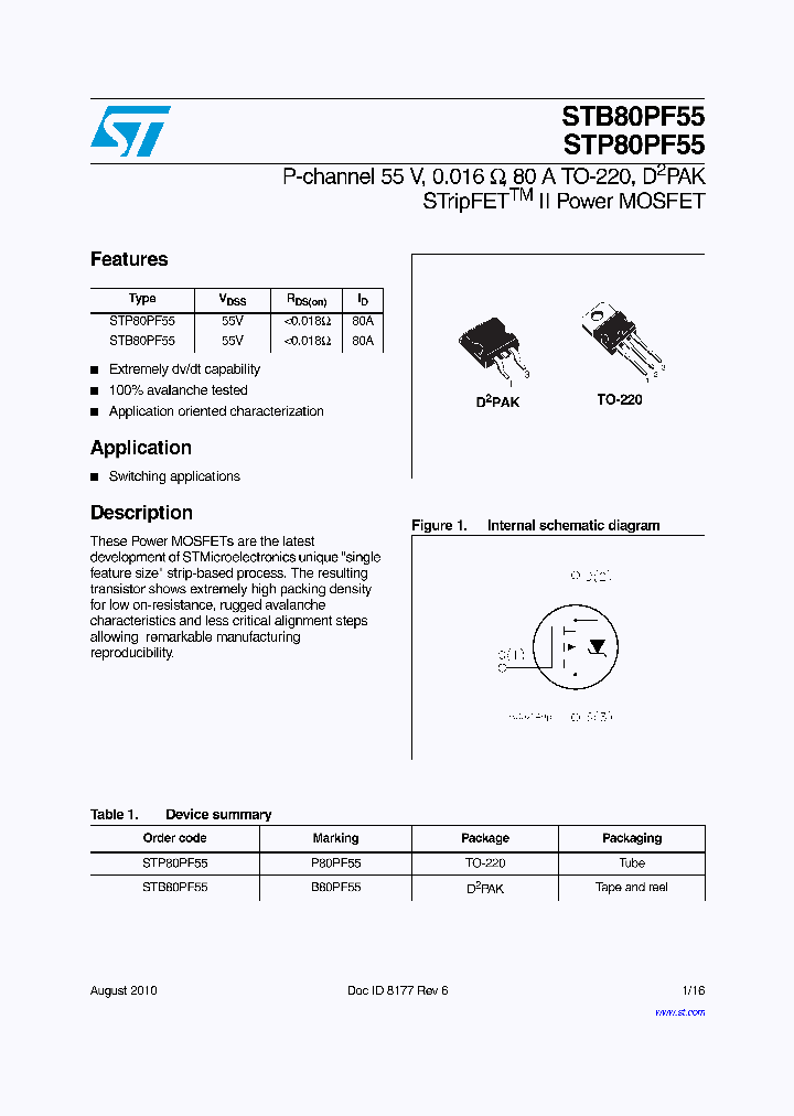 STB80PF5510_4508610.PDF Datasheet