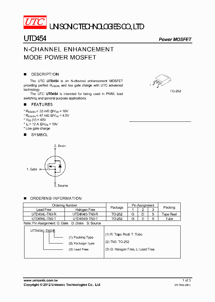 UTD454L-TN3-R_4575933.PDF Datasheet