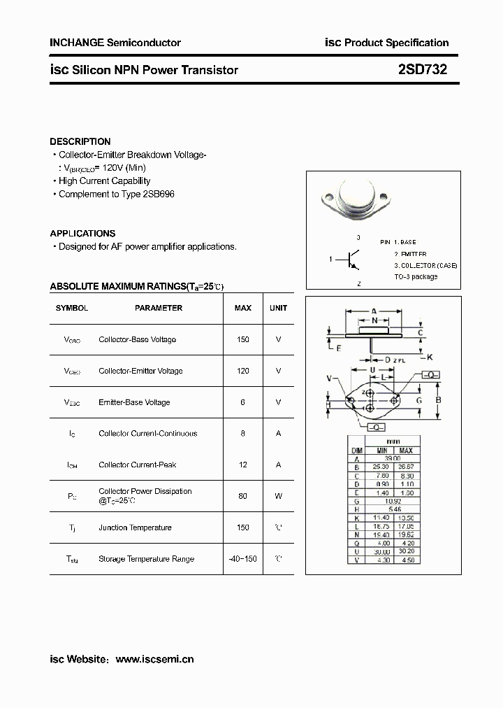 2SD732_4605821.PDF Datasheet