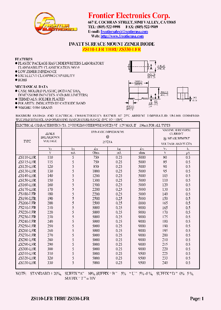 ZS110-LFR_4629077.PDF Datasheet