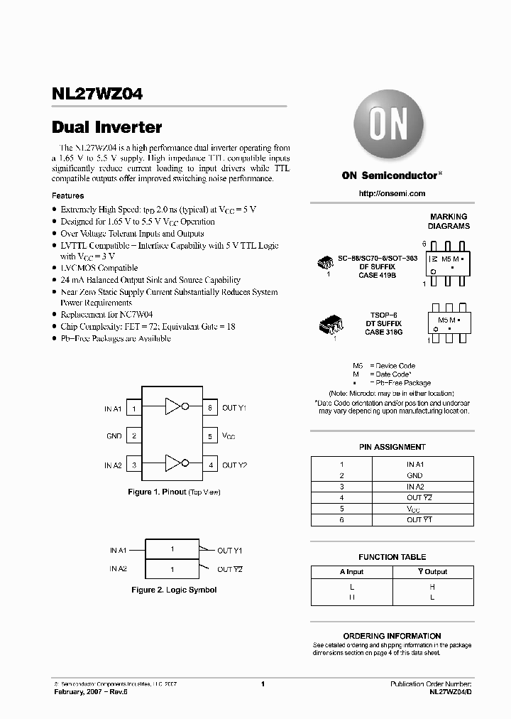 NL27WZ04DFT2G_4771405.PDF Datasheet