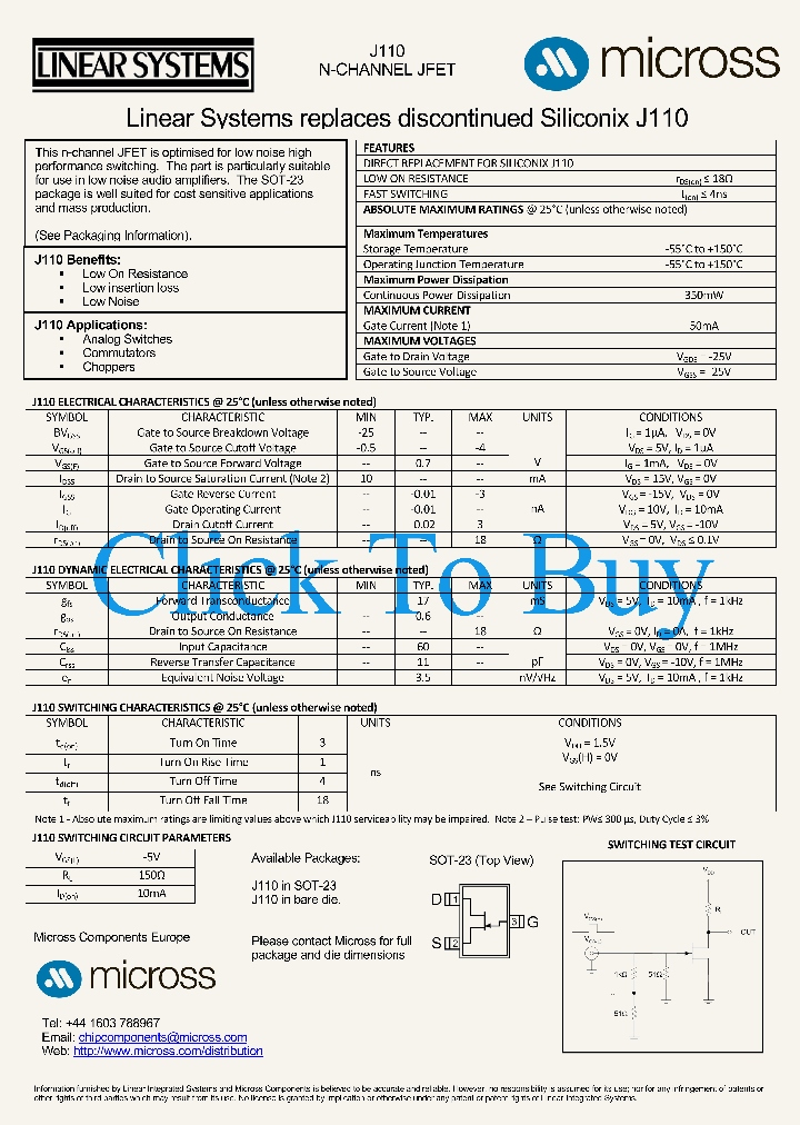 J110SOT-23_5051402.PDF Datasheet