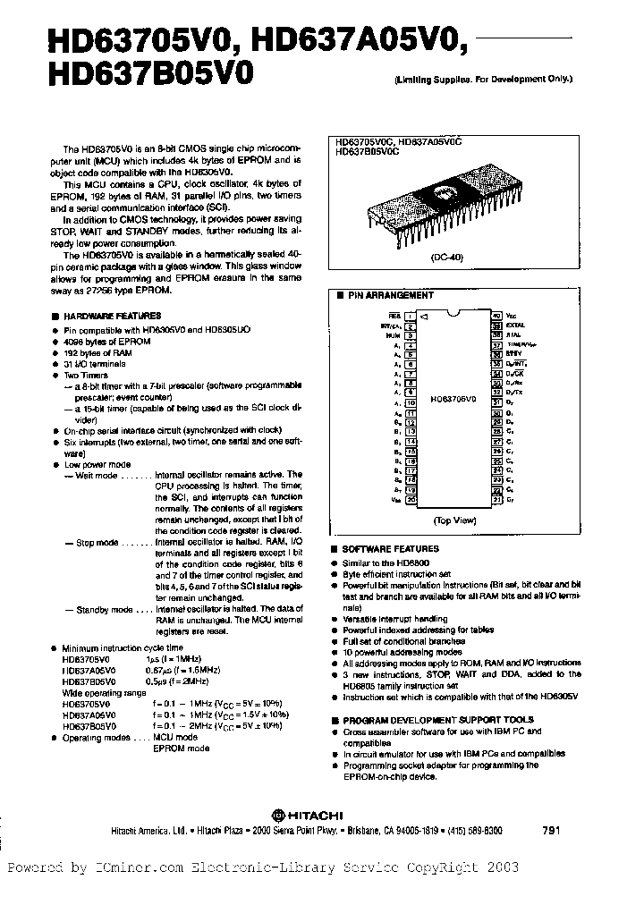 HD637B05V0C_5183998.PDF Datasheet