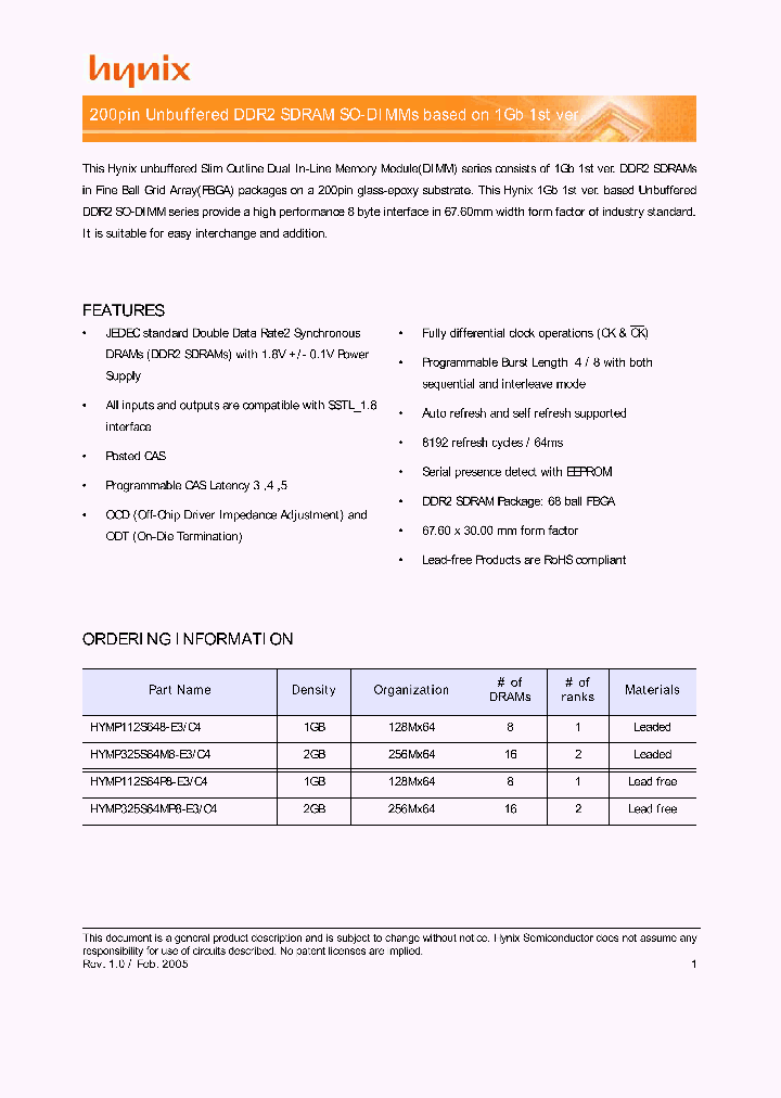 HYMP325S64MP8_5311359.PDF Datasheet