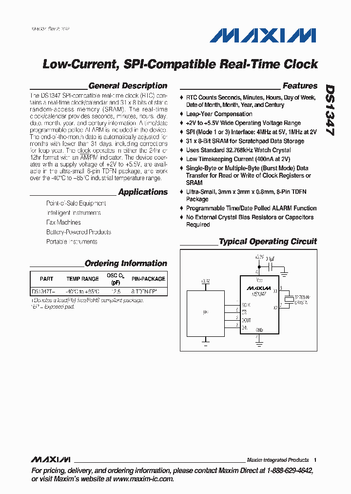 DS1347_5320950.PDF Datasheet