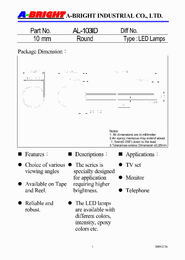 AL-103ID09_5369591.PDF Datasheet