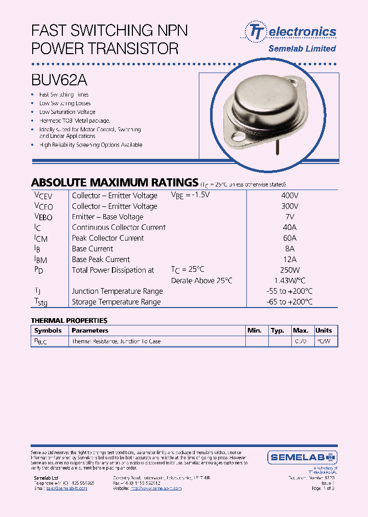 BUV62A_5393561.PDF Datasheet