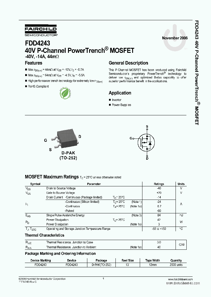 FDD4243_5399536.PDF Datasheet