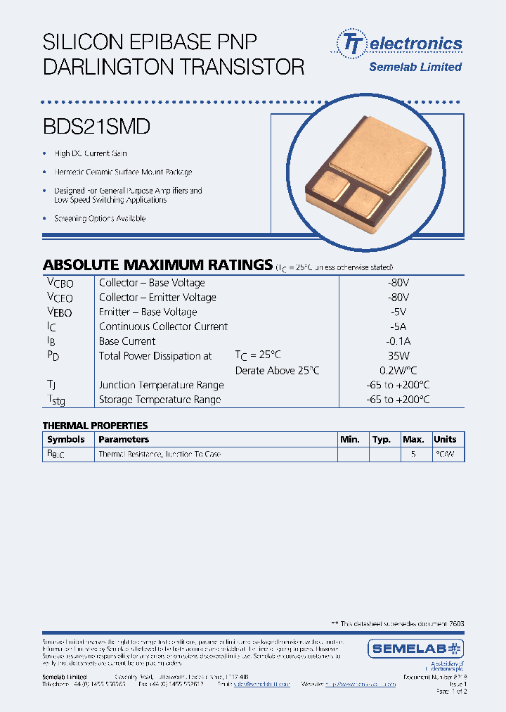 BDS21SMD_5514408.PDF Datasheet