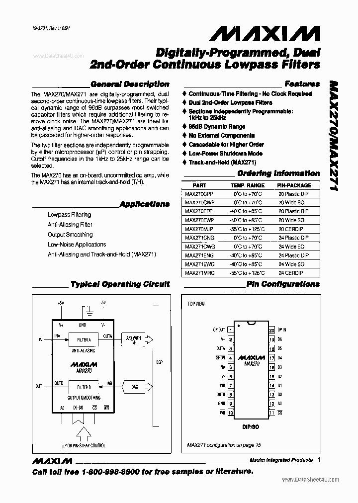 MAX270_5525700.PDF Datasheet