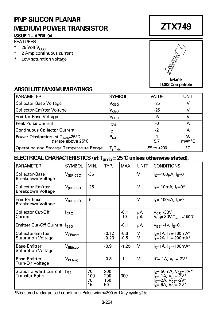 ZTX749_5525321.PDF Datasheet