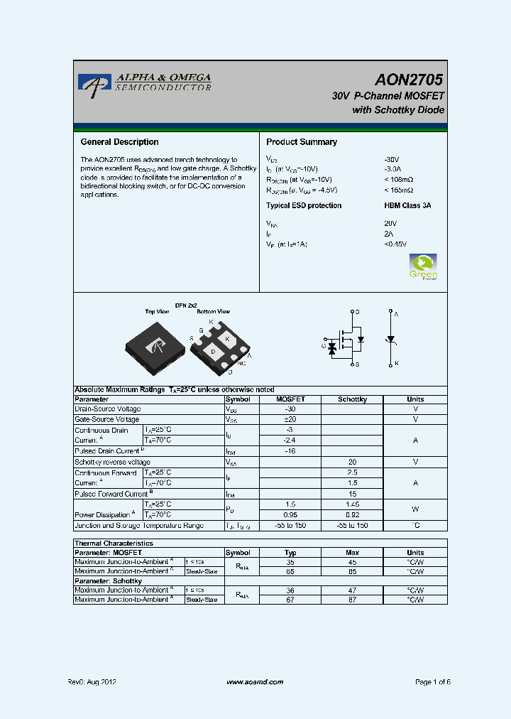 AON2705_5563421.PDF Datasheet