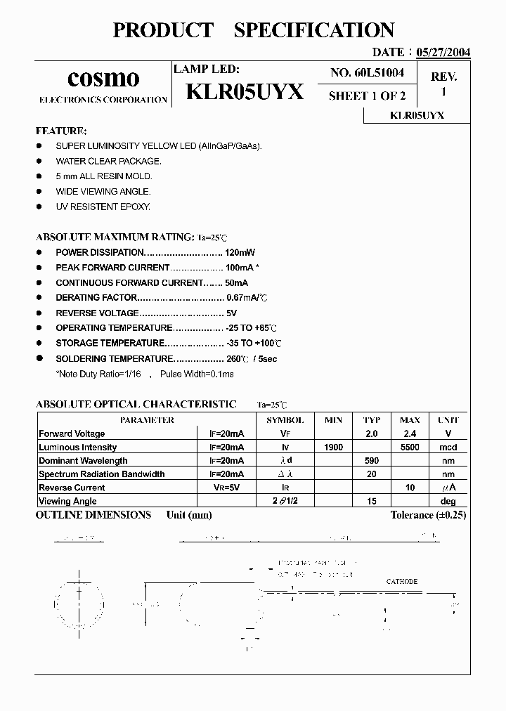 KLR05UYX_5567583.PDF Datasheet