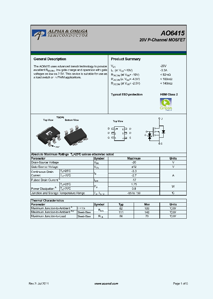 AO6415_5601355.PDF Datasheet