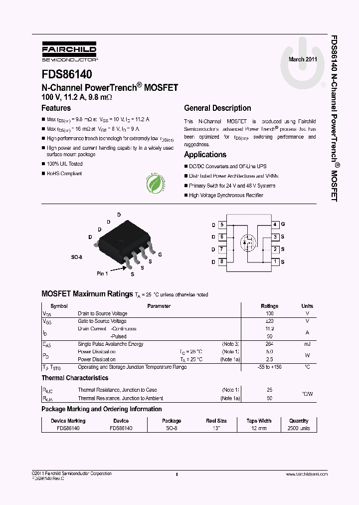 FDS86140_5610341.PDF Datasheet