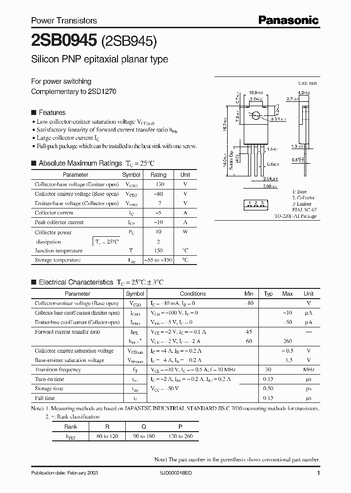 2SB0945_5774168.PDF Datasheet