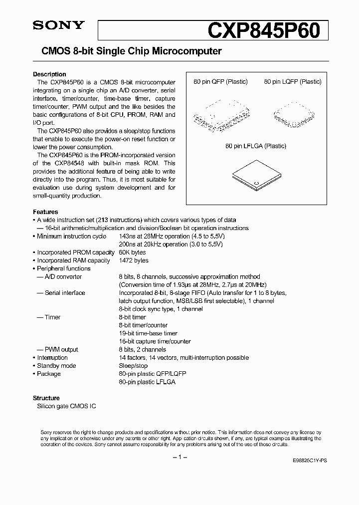 CXP845P60_5823114.PDF Datasheet