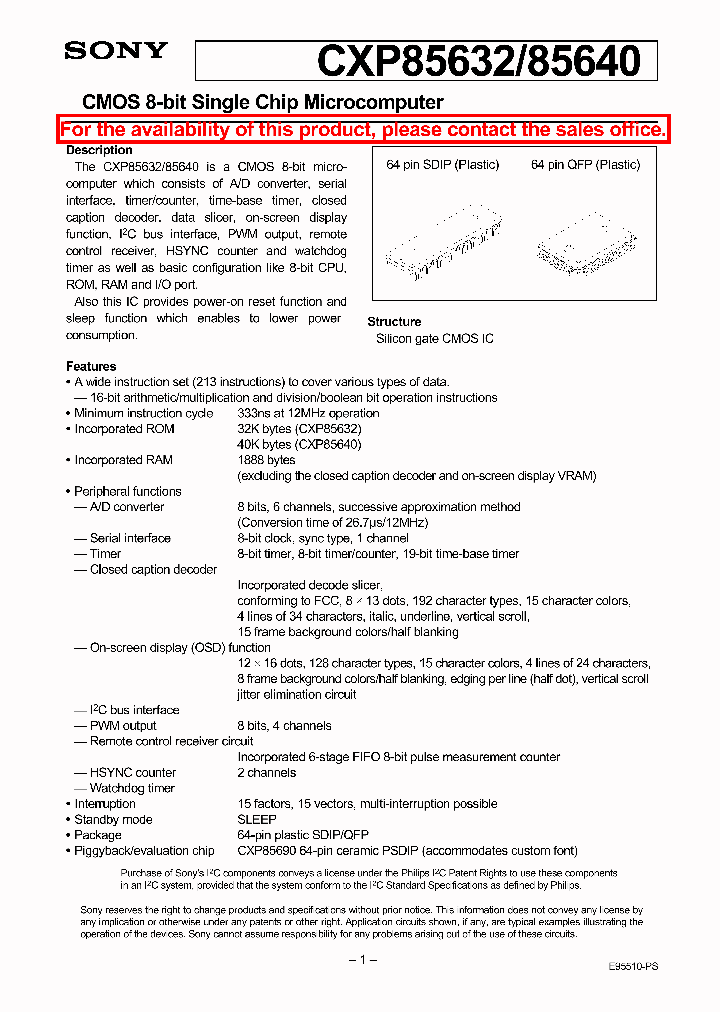 CXP85632_5848627.PDF Datasheet