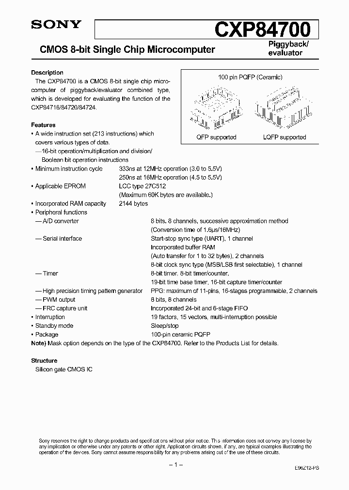 CXP84700_5931413.PDF Datasheet