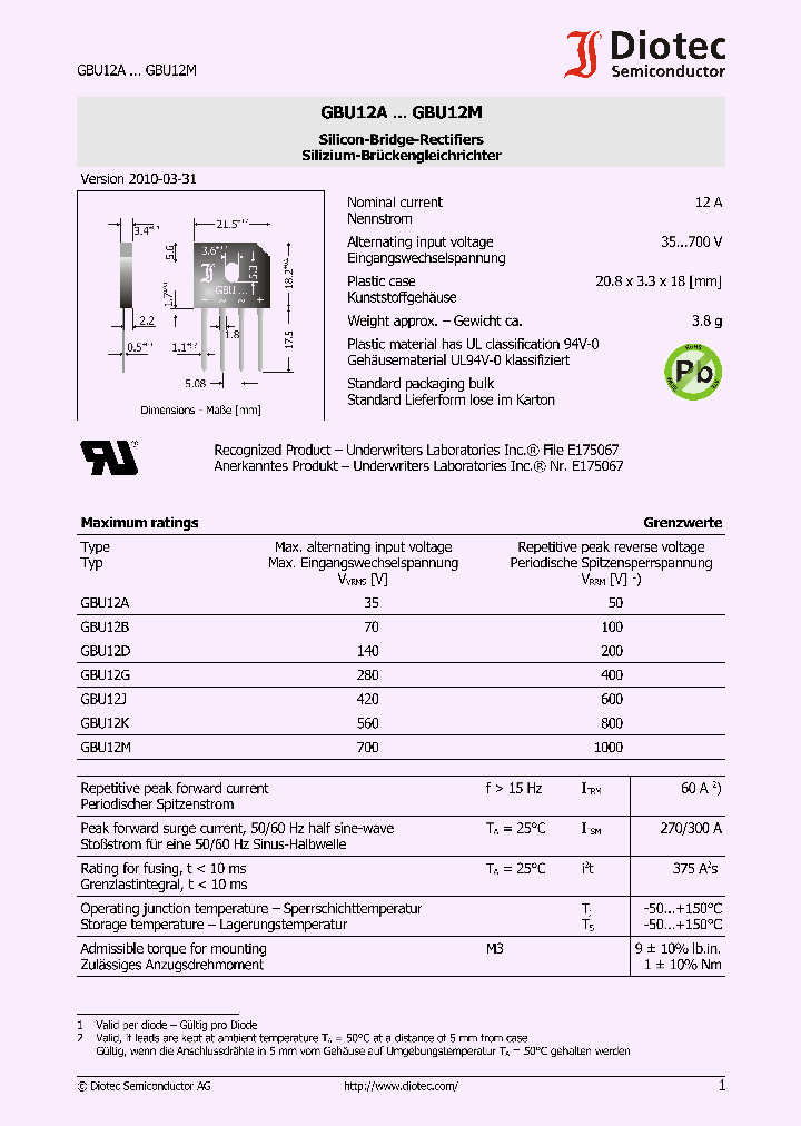 GBU12A10_6084401.PDF Datasheet