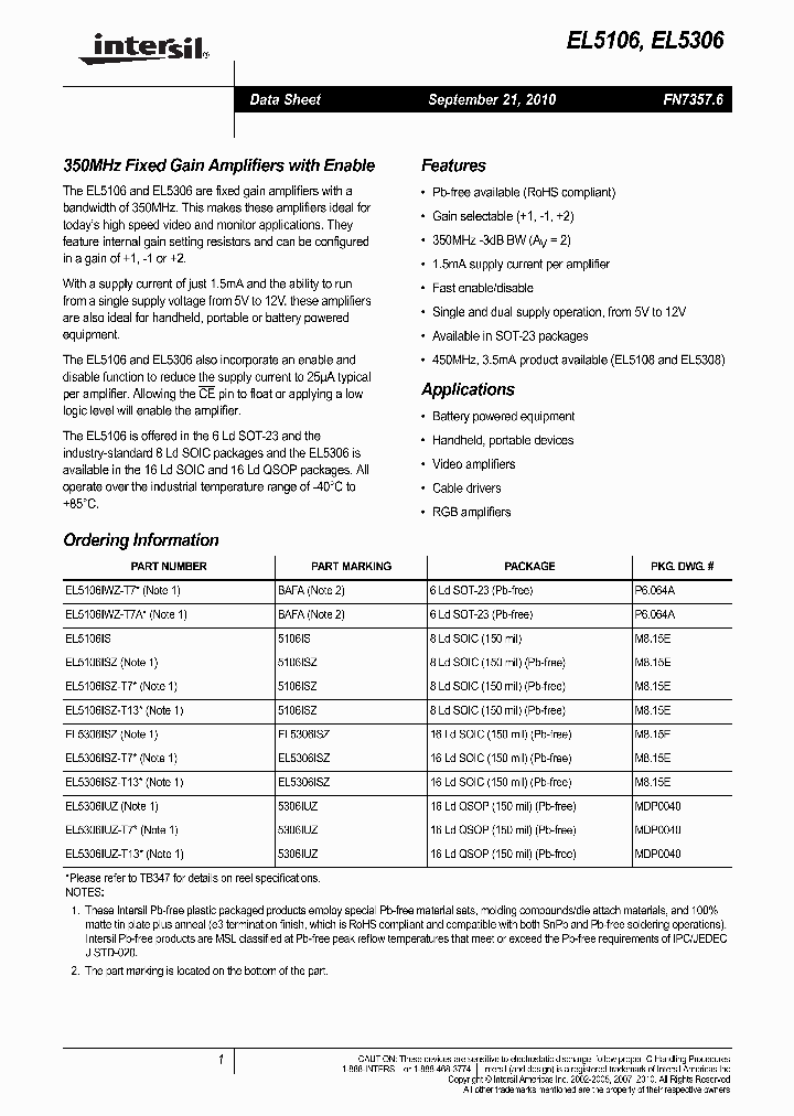 EL5306ISZ-T7_6225101.PDF Datasheet