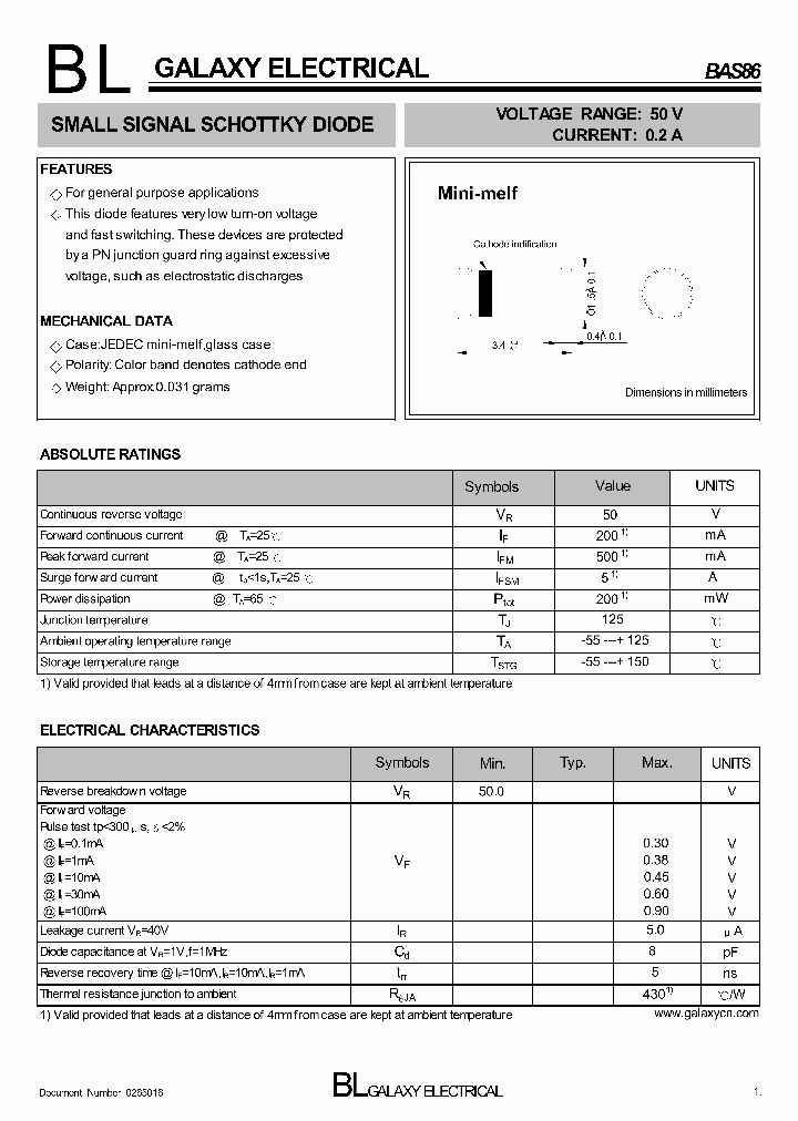 BAS86_6308791.PDF Datasheet