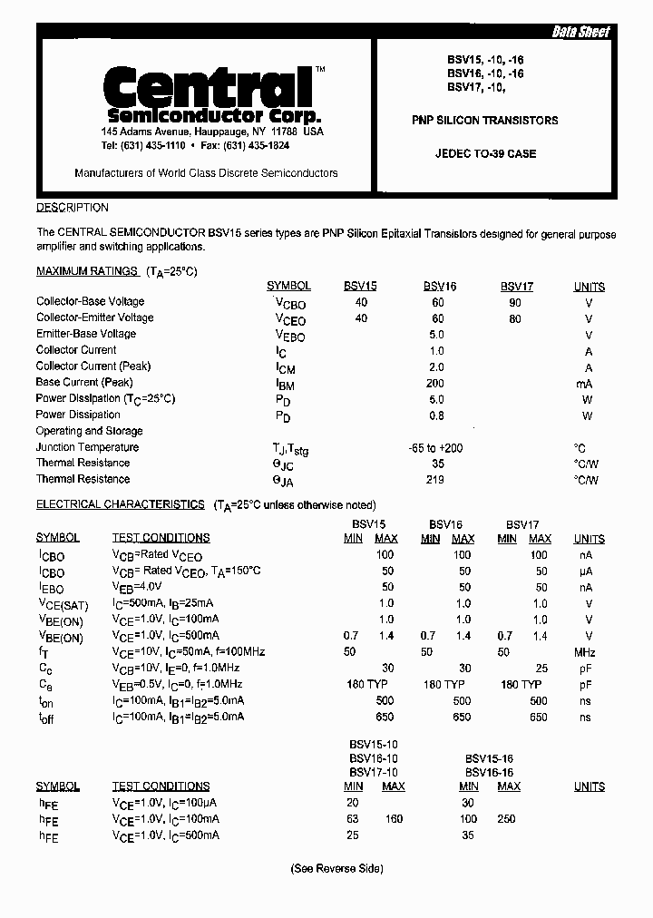 BSV16-16_6386601.PDF Datasheet