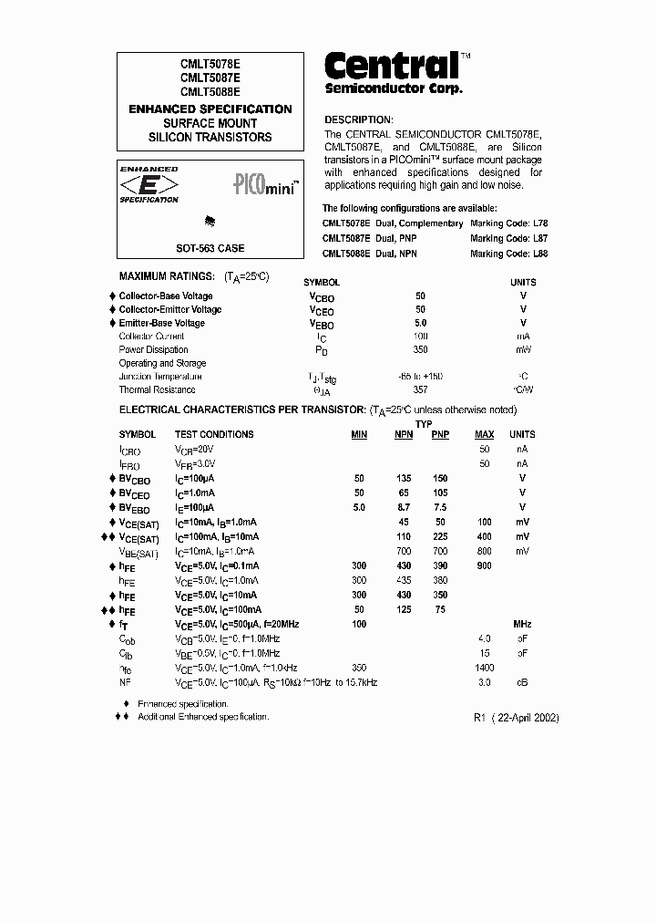 CMLT5087E_6468822.PDF Datasheet