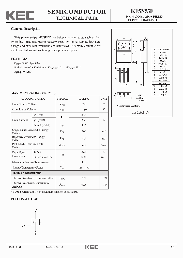 KF5N53F_6552901.PDF Datasheet