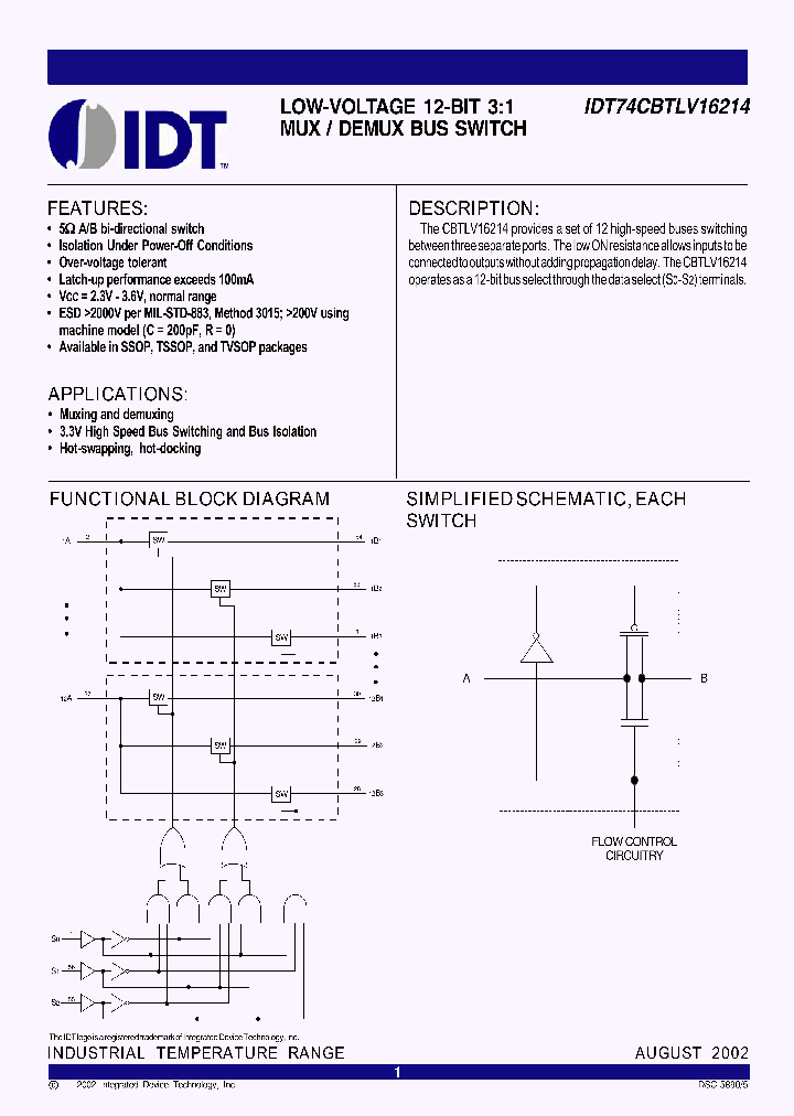 IDT74CBTLV16214PV_6784447.PDF Datasheet