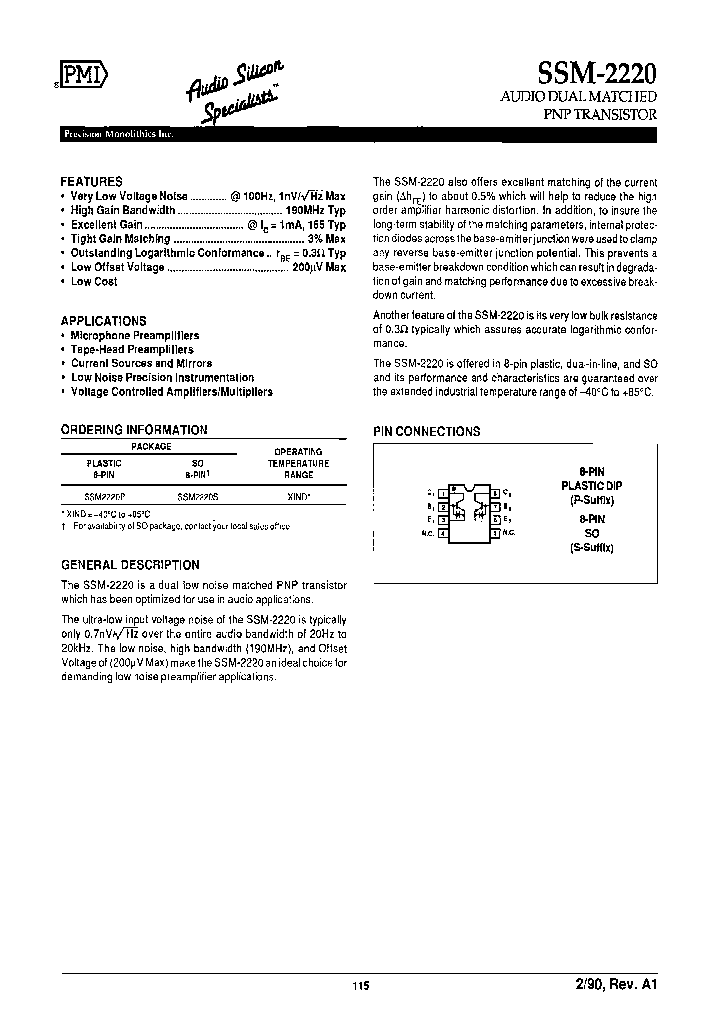 SSM2220P_6803079.PDF Datasheet